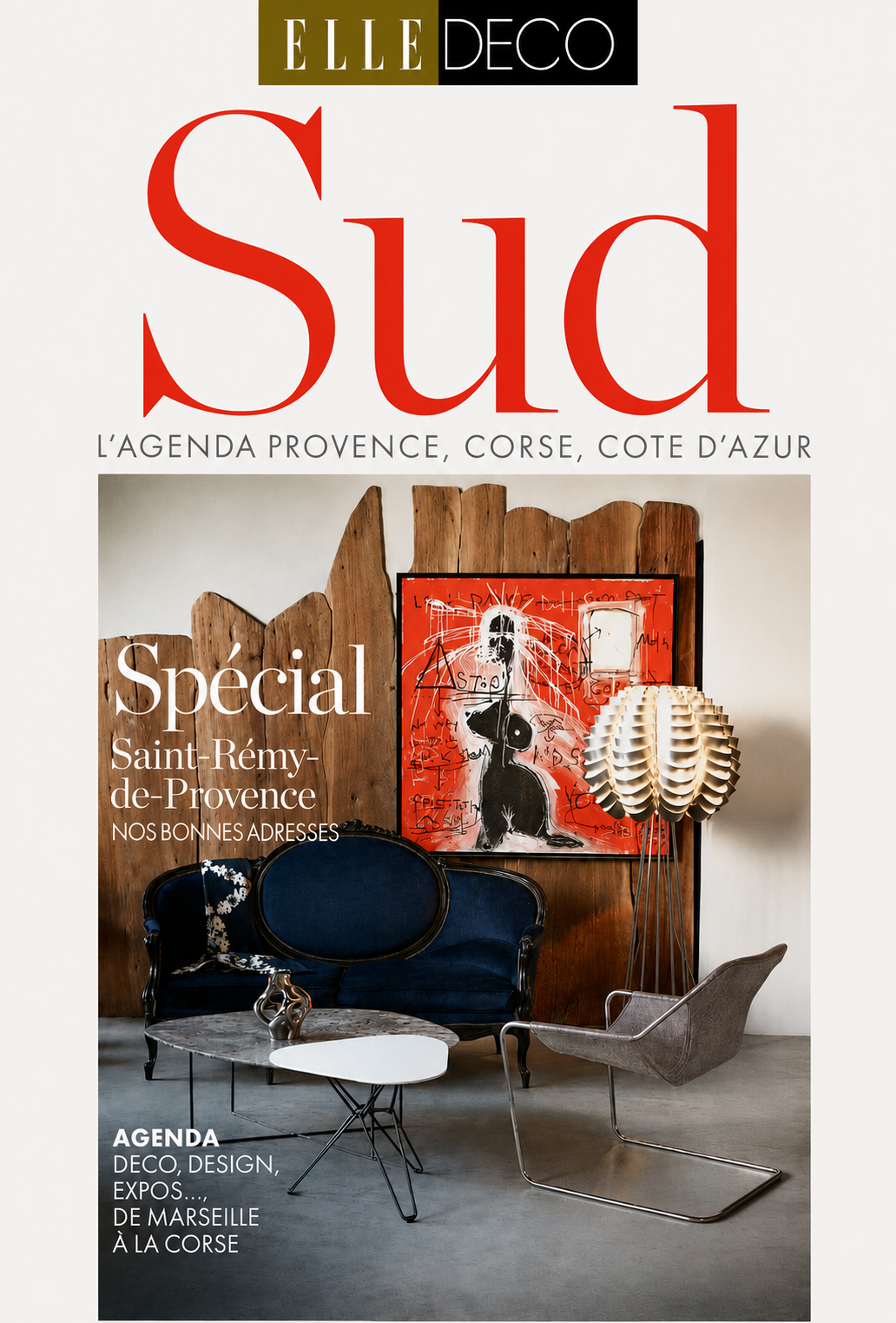 Couverture du magazine ELLE Déco Sud, édition spéciale Saint-Rémy-de-Provence.
